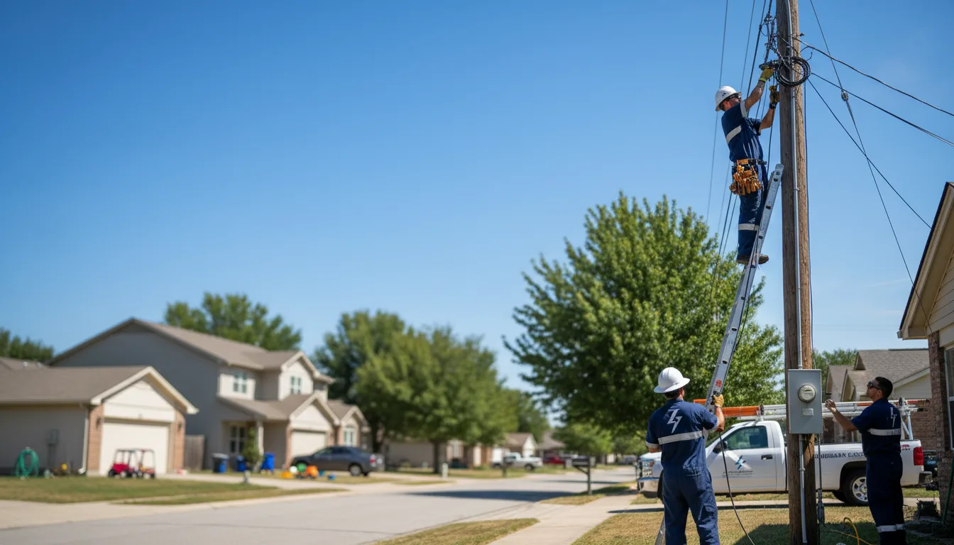 Residential electrician providing installation services in Chickasha, OK